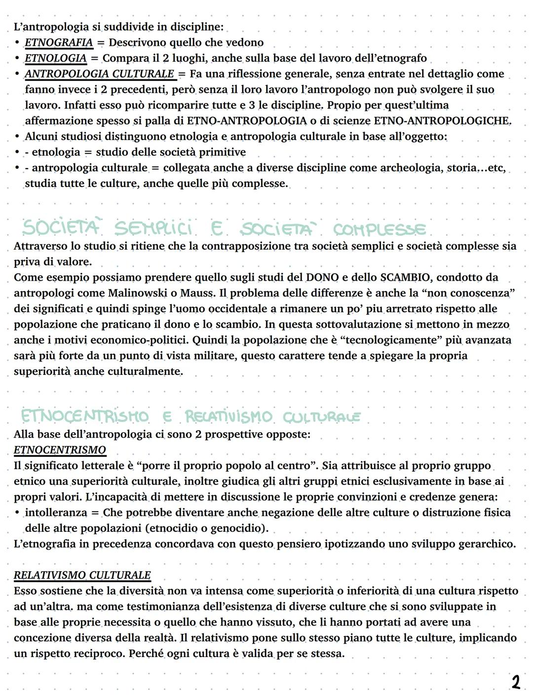 ANTROPOLOGIA
CULTURALE
ANTROPOLOGIA
CULTURALE.
L'antropologia culturale è una disciplina moderna (come tutte le scienze umane) nata nel cors