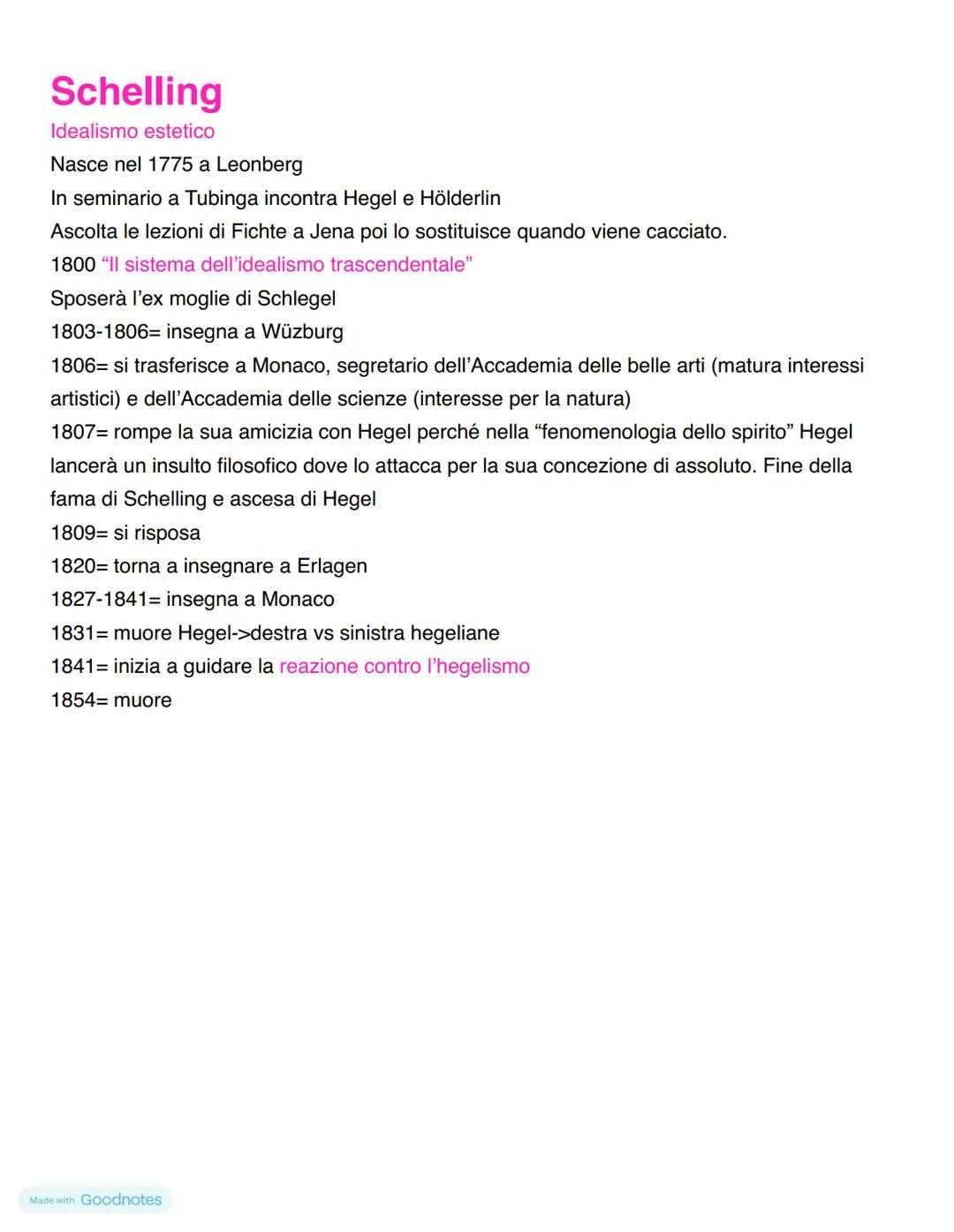 IDEALISMO
Romanticismo
Trasposizione in filosofia del Romanticismo (corrente culturale diffusa alla fine del 1700 in
Europa)
->si contrappon