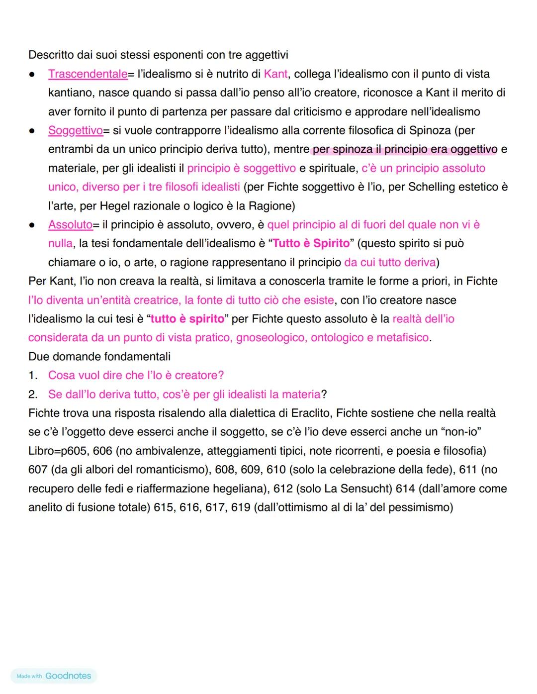 IDEALISMO
Romanticismo
Trasposizione in filosofia del Romanticismo (corrente culturale diffusa alla fine del 1700 in
Europa)
->si contrappon