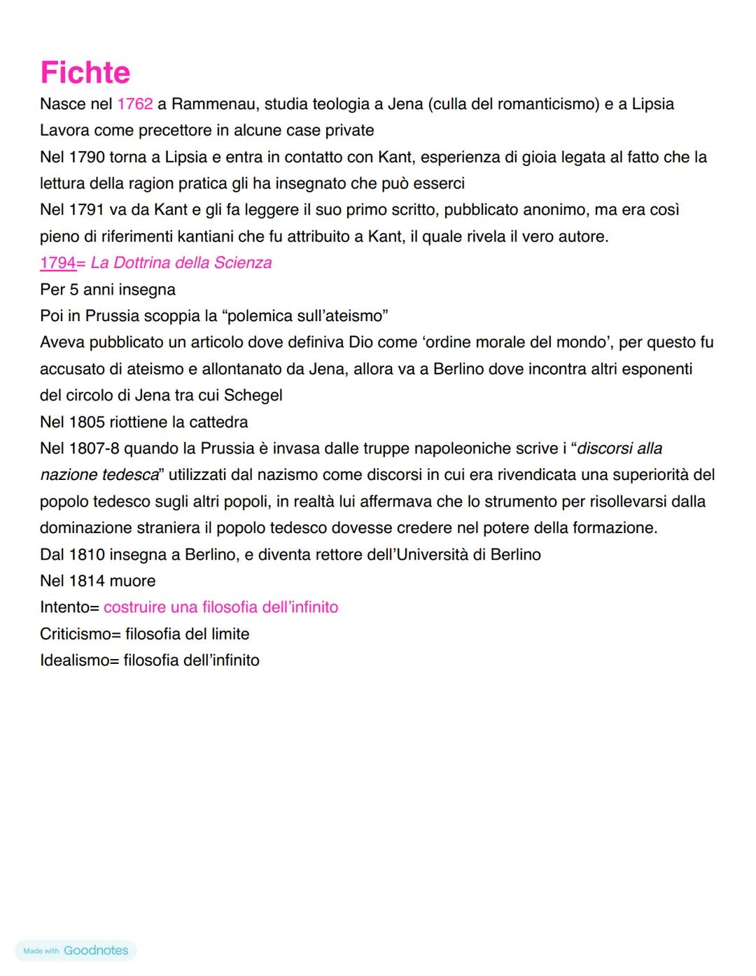 IDEALISMO
Romanticismo
Trasposizione in filosofia del Romanticismo (corrente culturale diffusa alla fine del 1700 in
Europa)
->si contrappon
