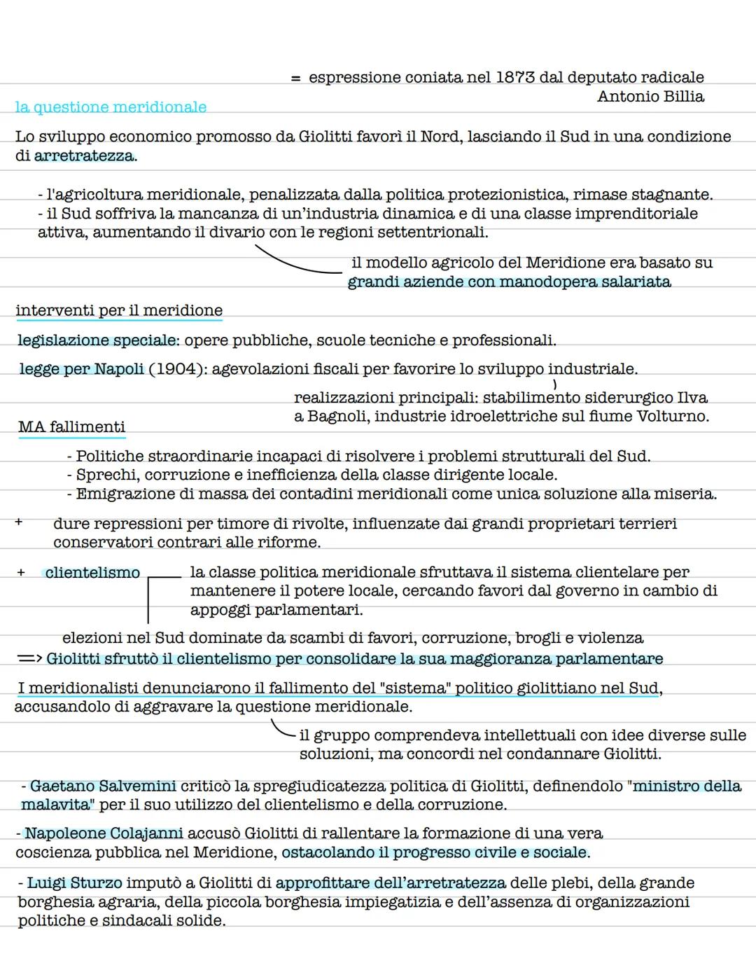# L'ITALIA GIOLITTIANA
contesto storico
fine dell'Ottocento
momento di profonda tensione sociale definito dagli storici
"crisi di fine sec