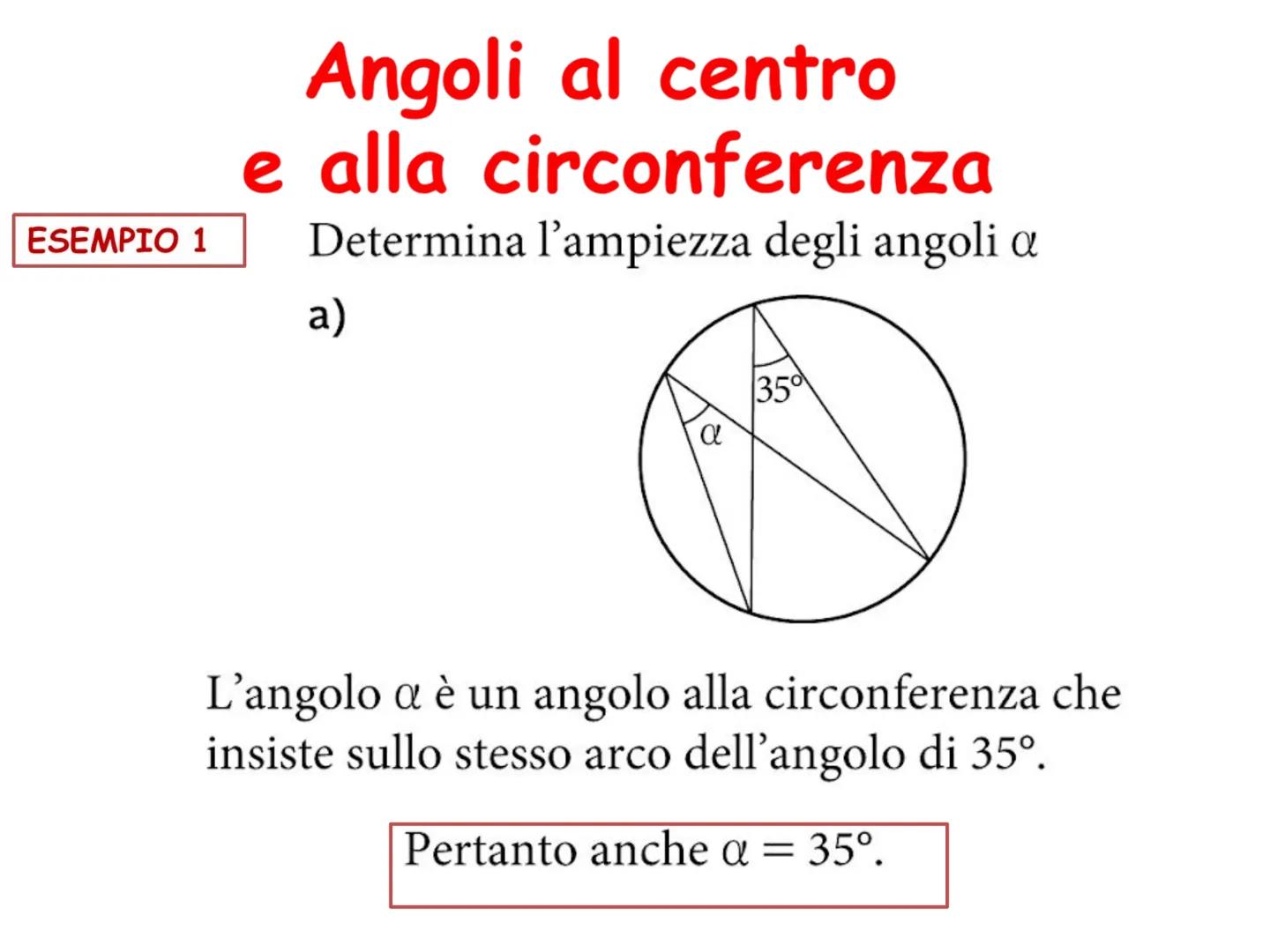 # Angoli al centro
e alla circonferenza
$\alpha$
L
$\alpha$
L # Angoli al centro
Si chiama angolo al centro un angolo che ha
per verti
