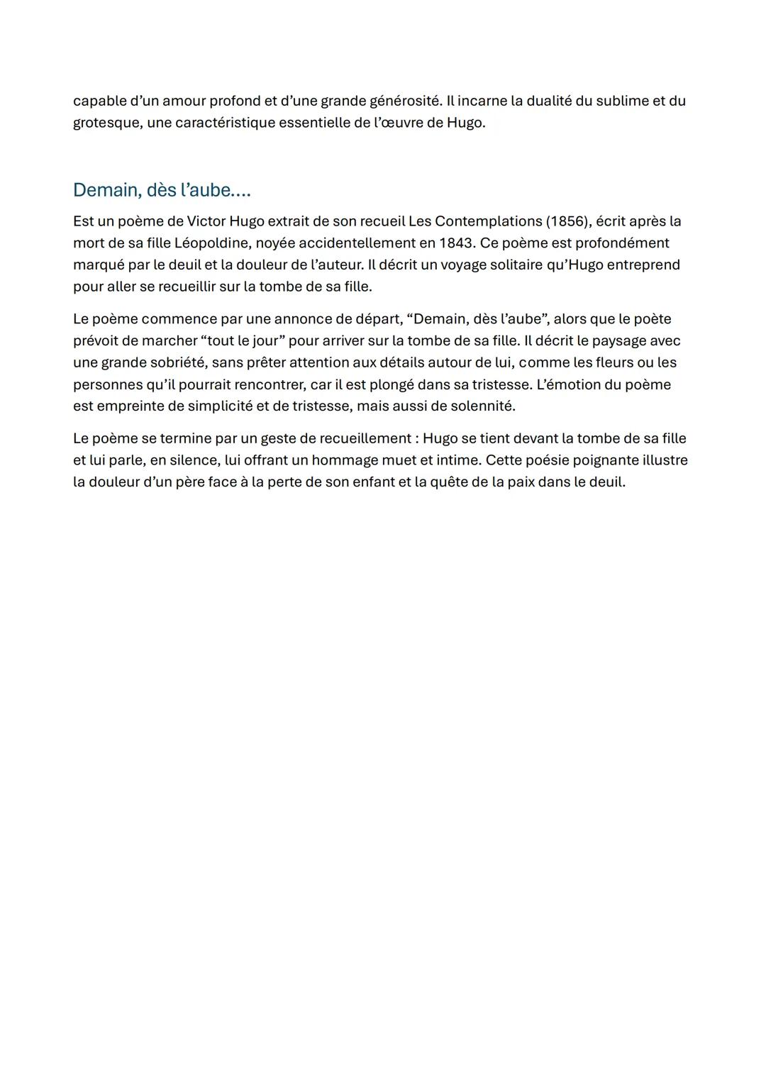 # Victor Hugo
Victor Hugo, l'un des plus grands écrivains français, a traversé six régimes politiques et
marqué la littérature du XIXe sièc