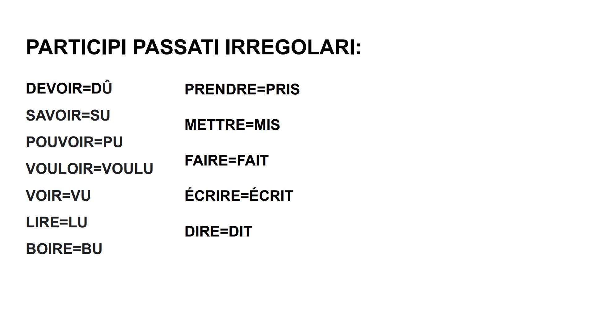 LE PASSÉ COMPOSÉ
GRAMMAIRE COME VIENE USATO?
IL PASSÉ COMPOSÉ E' USATO PER DESCRIVERE UN'AZIONE AVVENUTA
NEL PASSATO, UN PASSATO NÉ TROPPO R