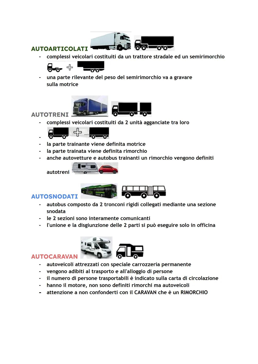 # CLASSIFICAZIONE DEI VEICOLI
VEICOLI SENZA MOTORE
CICLOMOTORI
MOTOVEICOLI
AUTOVEICOLI
RIMORCHI
MACCHINE AGRICOLE
MACCHINE OPERATRICI