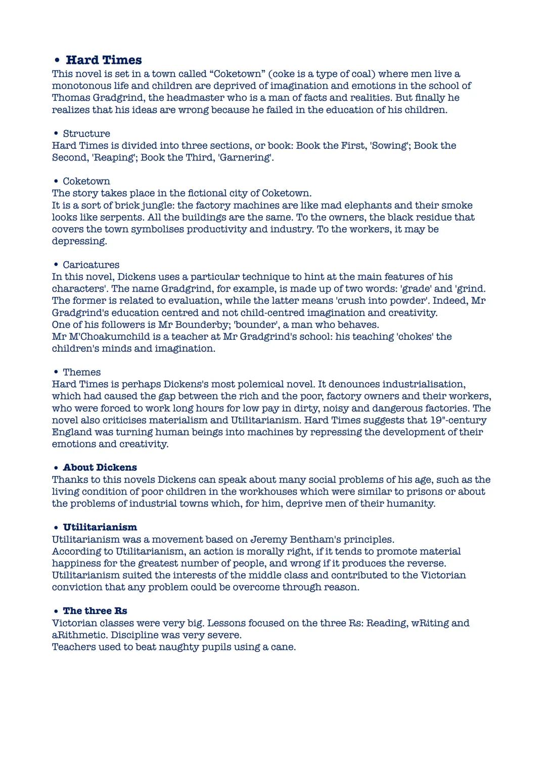 # All' about Charles Dickens
โข His life
Charles Dickens was born in England, in 1812. He had an unhappy childhood. His father
was imprisone