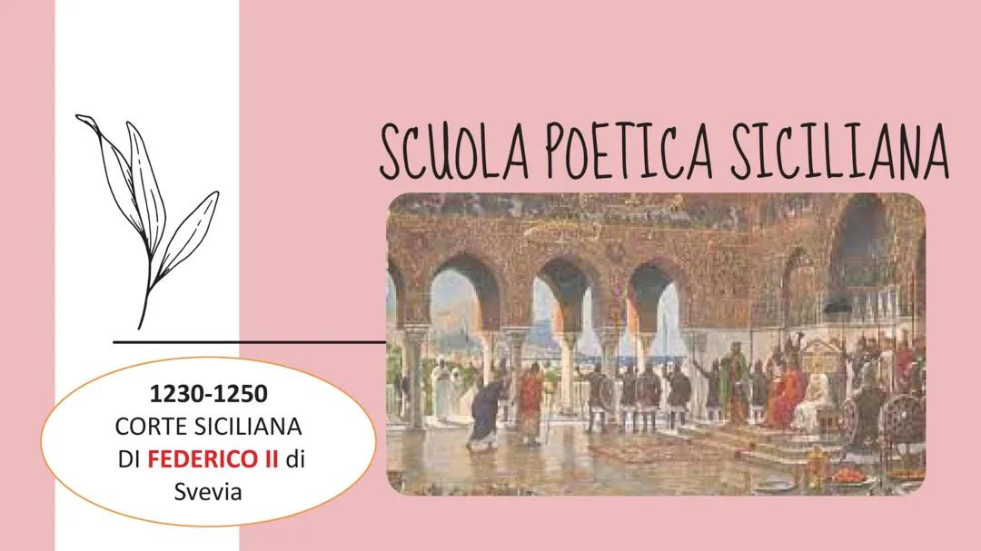 La Scuola Siciliana e Jacopo da Lentini nella Letteratura