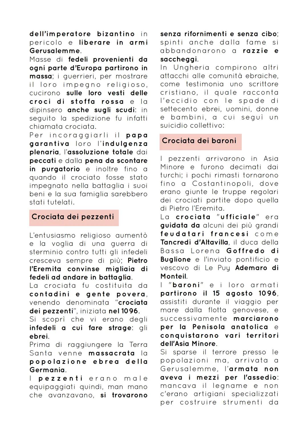 # CROCIATE IN ORIENTE E OCCIDENTE
Dall'XI secolo lo sviluppo delle
campagne e dei commerci fu
accompagnato da un
potenziamento delle vie di