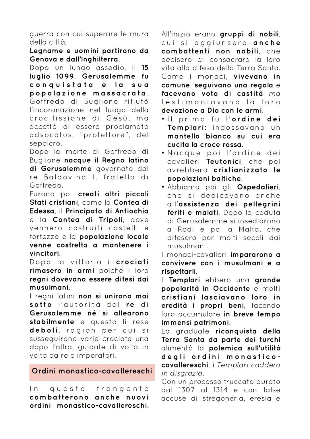 # CROCIATE IN ORIENTE E OCCIDENTE
Dall'XI secolo lo sviluppo delle
campagne e dei commerci fu
accompagnato da un
potenziamento delle vie di