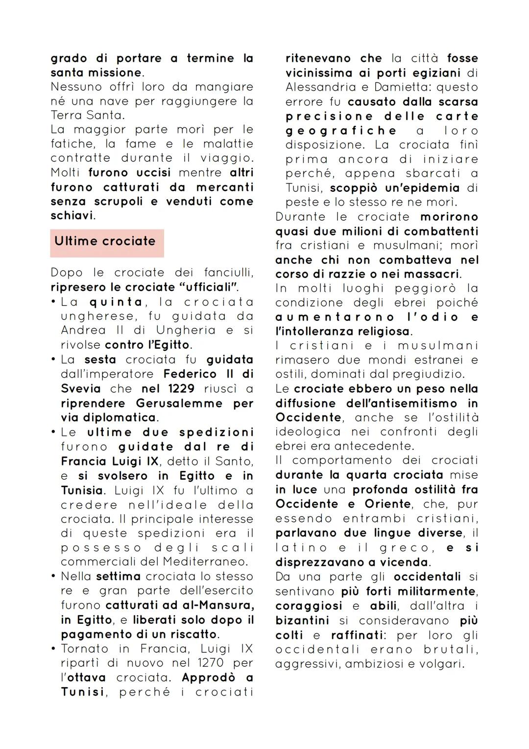 # CROCIATE IN ORIENTE E OCCIDENTE
Dall'XI secolo lo sviluppo delle
campagne e dei commerci fu
accompagnato da un
potenziamento delle vie di