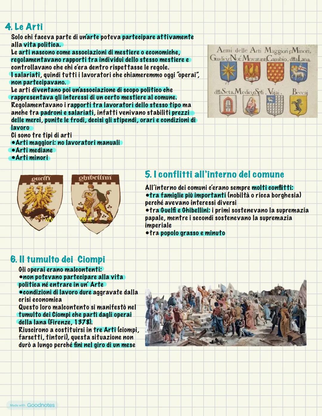 # Eta dei comuni
1. Cosa sono i comuni?
I comuni nascono come esperimento di autogoverno nell'Italia
Centrosettentrionale nel XI e XII sec
