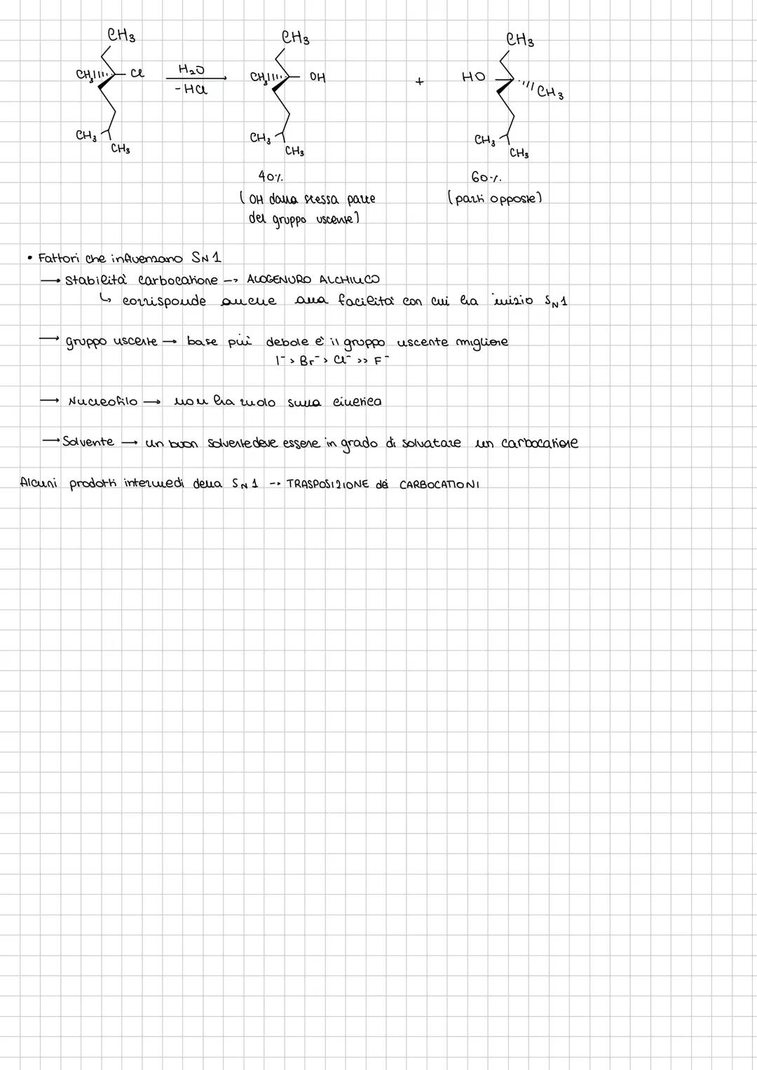 # Alogenuri alchilici
più lungo
LUNGHEZZA DEL LEGAME F I
FORZA DEL LEGAME F I
Carbonio sp³
meno forte
presenza di e momento dipolare
Br
Π