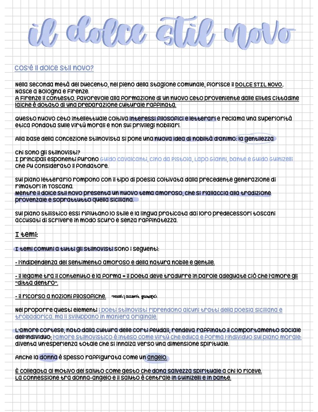 Il dolce stil novo
