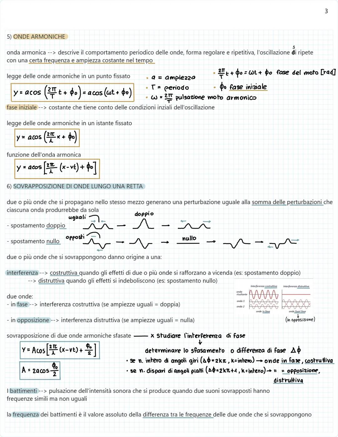 FISICA
1) I MOTI ONDULATORI
onda --> perturbazione che si propaga trasportando energia e quantità di moto, ma non materia
- trasversali -