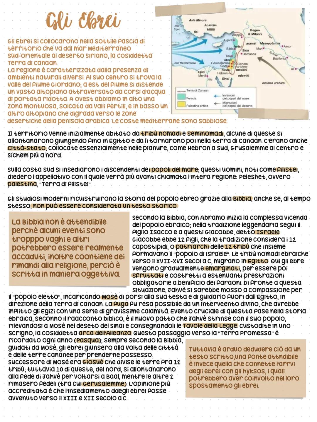 Gli Ebrei
Gli Ebrei Si collocarono nella sottile fascia di
territorio che va dal mar Mediterraneo
sud-orientale al deserto Siriano, la cosid