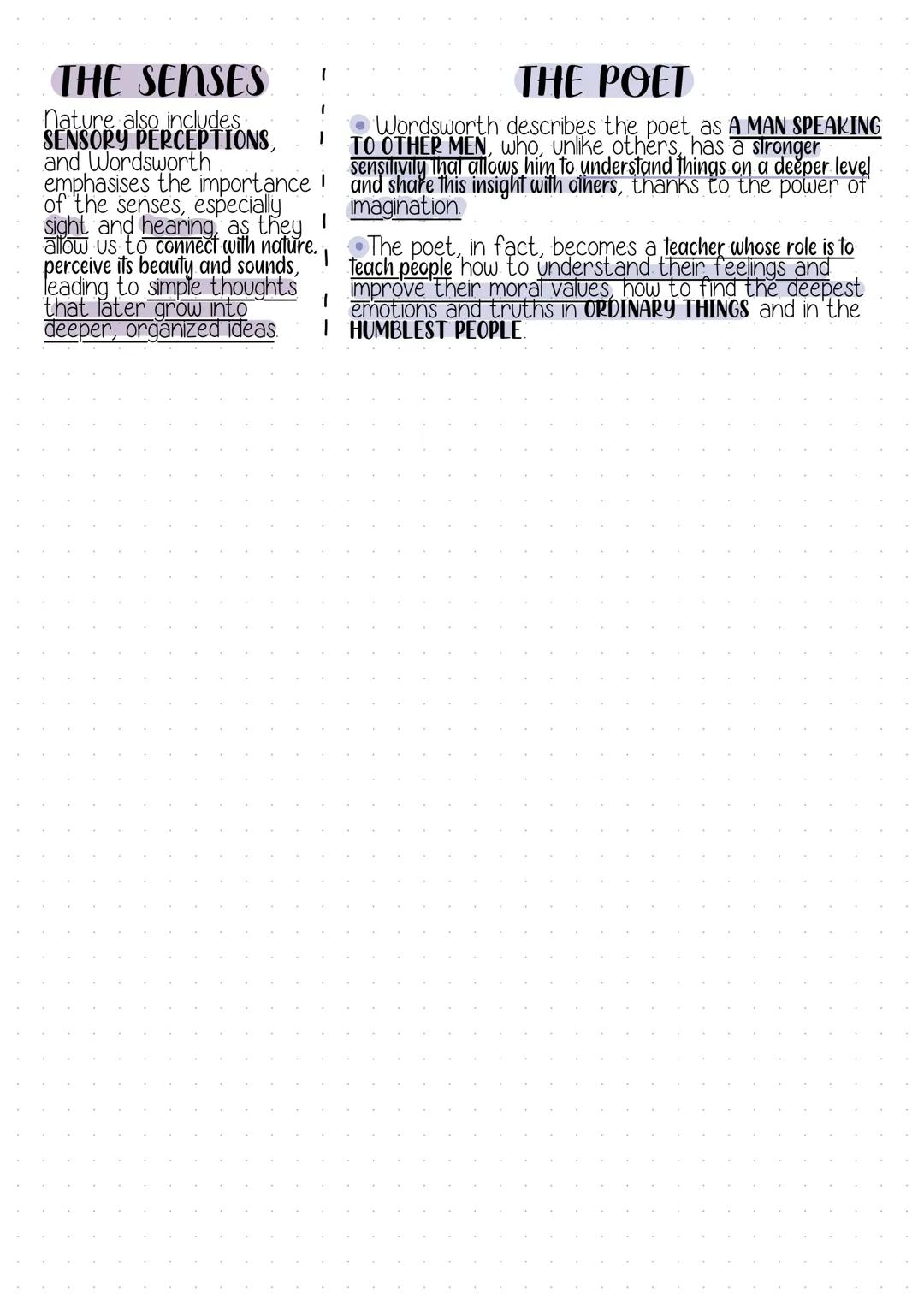 Wordsworth
1770-1850-
MAN AND NATURE
Wordsworth believed that nature and
human consciousness are deeply connected.
In his poetry, instead of