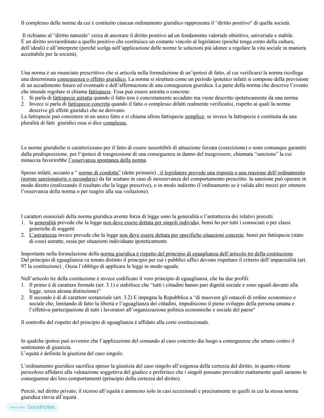 # CAPITOLO I
# L’ORDINAMENTO GIURIDICO
L’ordinamento giuridico è costituito dal complesso delle norme e di istituzioni, mediante le quali