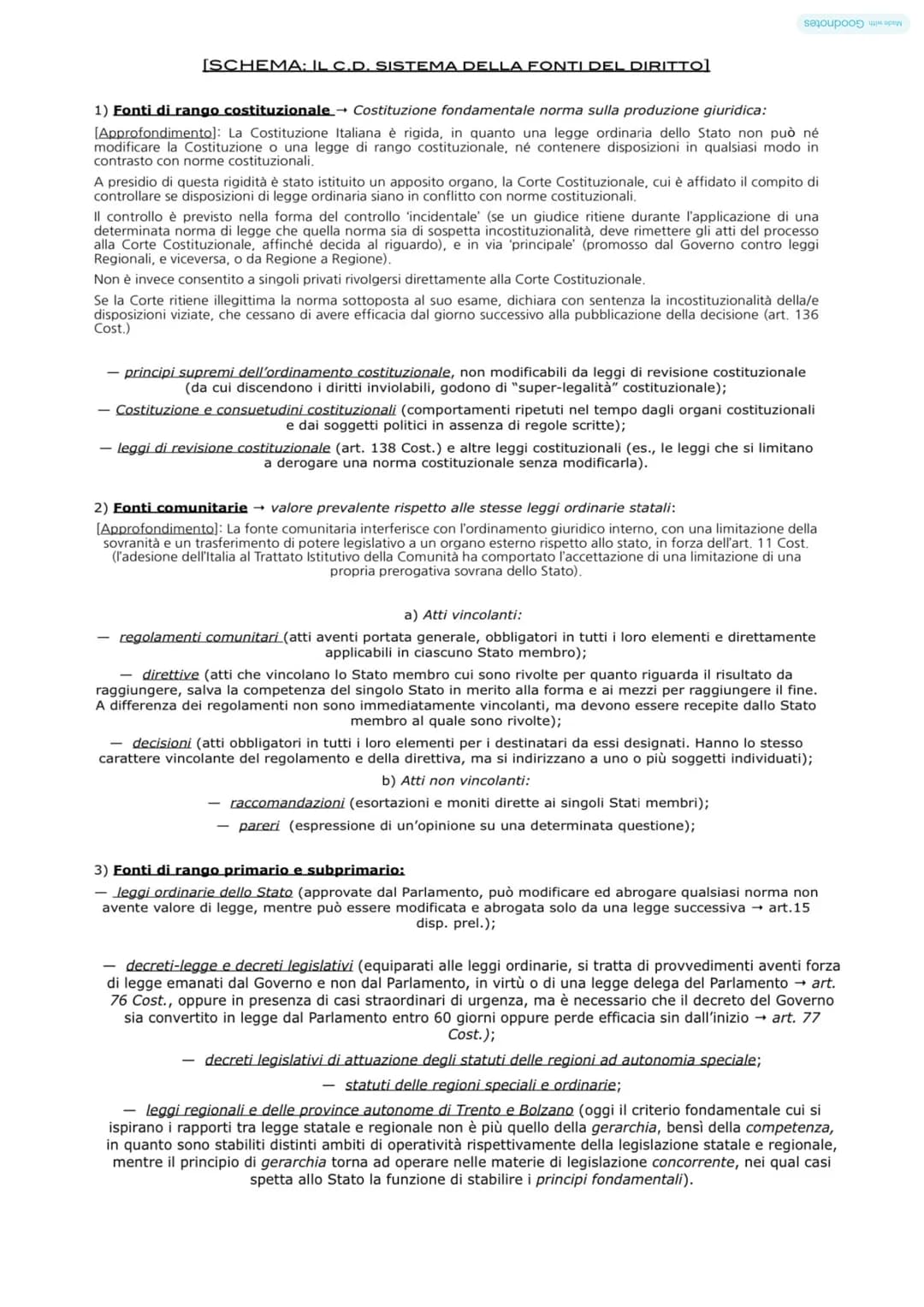 # CAPITOLO I
# L’ORDINAMENTO GIURIDICO
L’ordinamento giuridico è costituito dal complesso delle norme e di istituzioni, mediante le quali