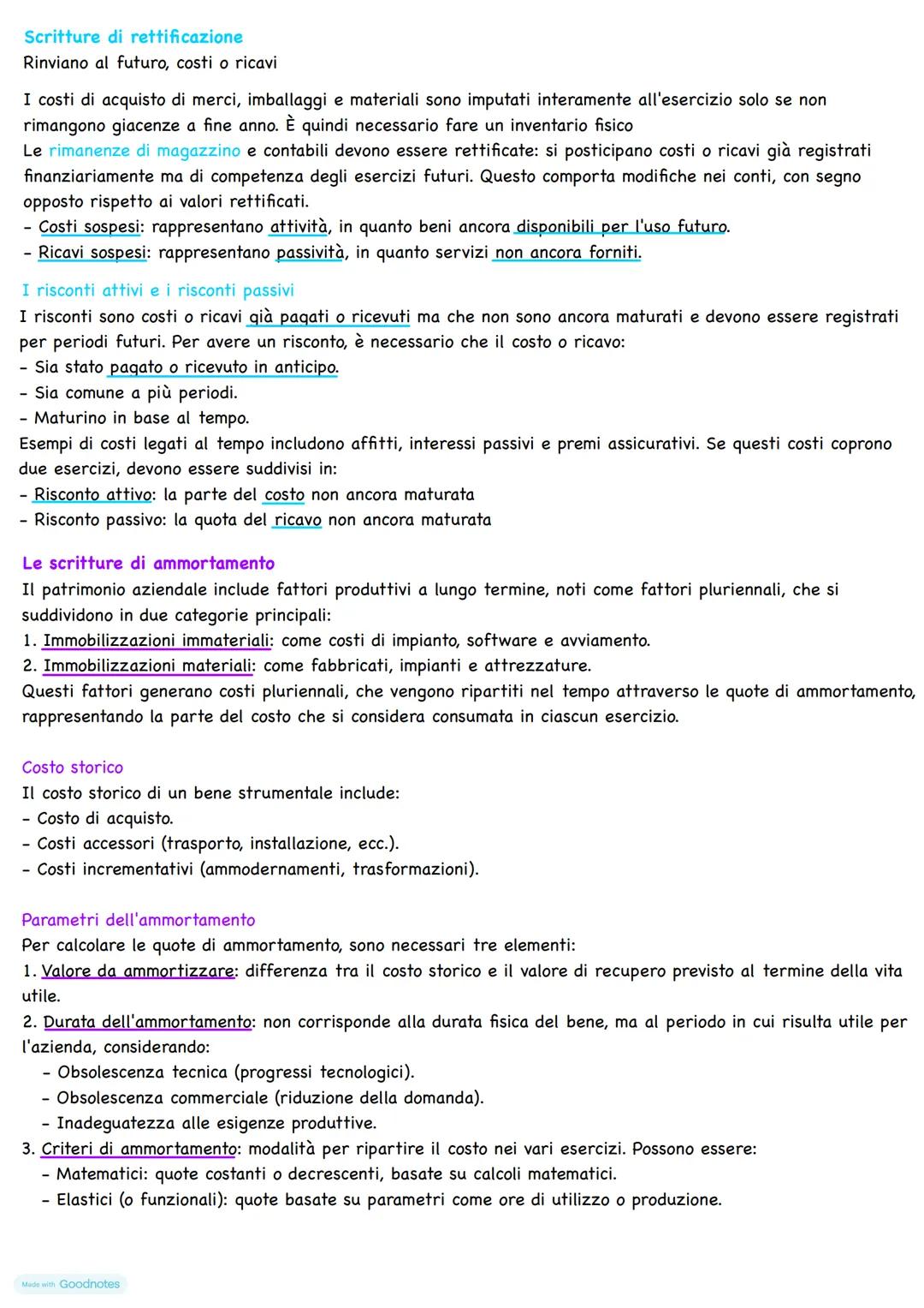 # SCRITTURE DI ASSESTAMENTO
Inventario d'esercizio
La contabilità generale rileva i dati più importanti dall'attività di gestione per:
-