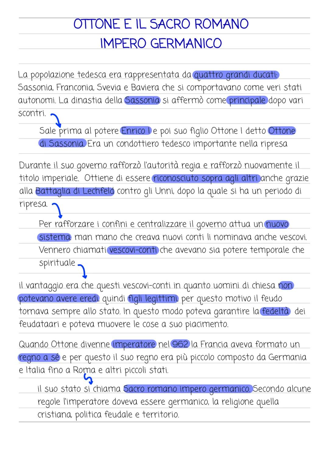 Ottone e il sacro romano impero germanico