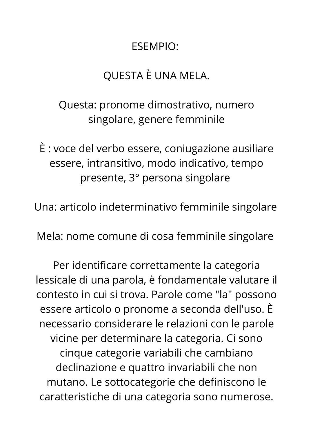 GRAMMATICA # ANALISI
# GRAMMATICALE
L'analisi grammaticale è lo studio delle
componenti di una frase, identificando le parti
del discorso