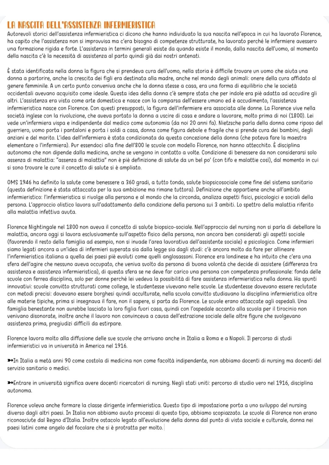 Infermieristica Generale # INTRODUZIONE
Infermieristica generale presenta sia una parte normativa, di come è evoluta la formazione dell'inf
