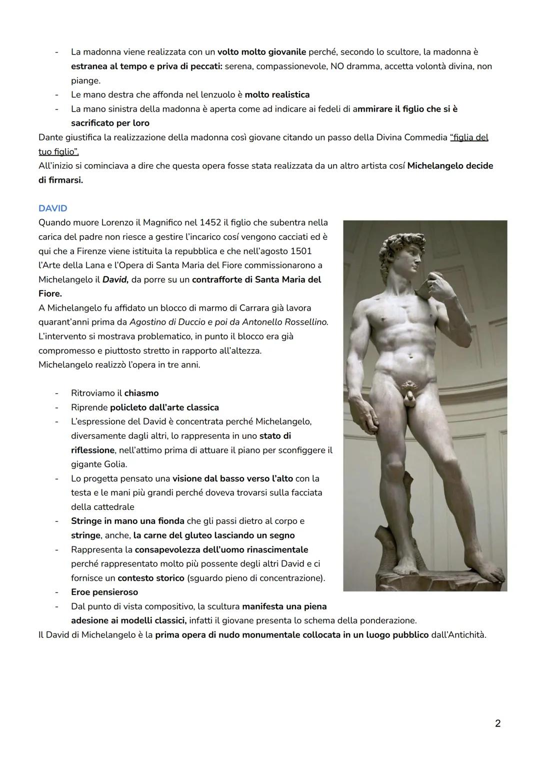 # MICHELANGELO BUONARROTI
VITA
Michelangelo si forma presso la bottega di Domenico Ghirlandaio, in un ambiente che si ispirava al
neoplaton