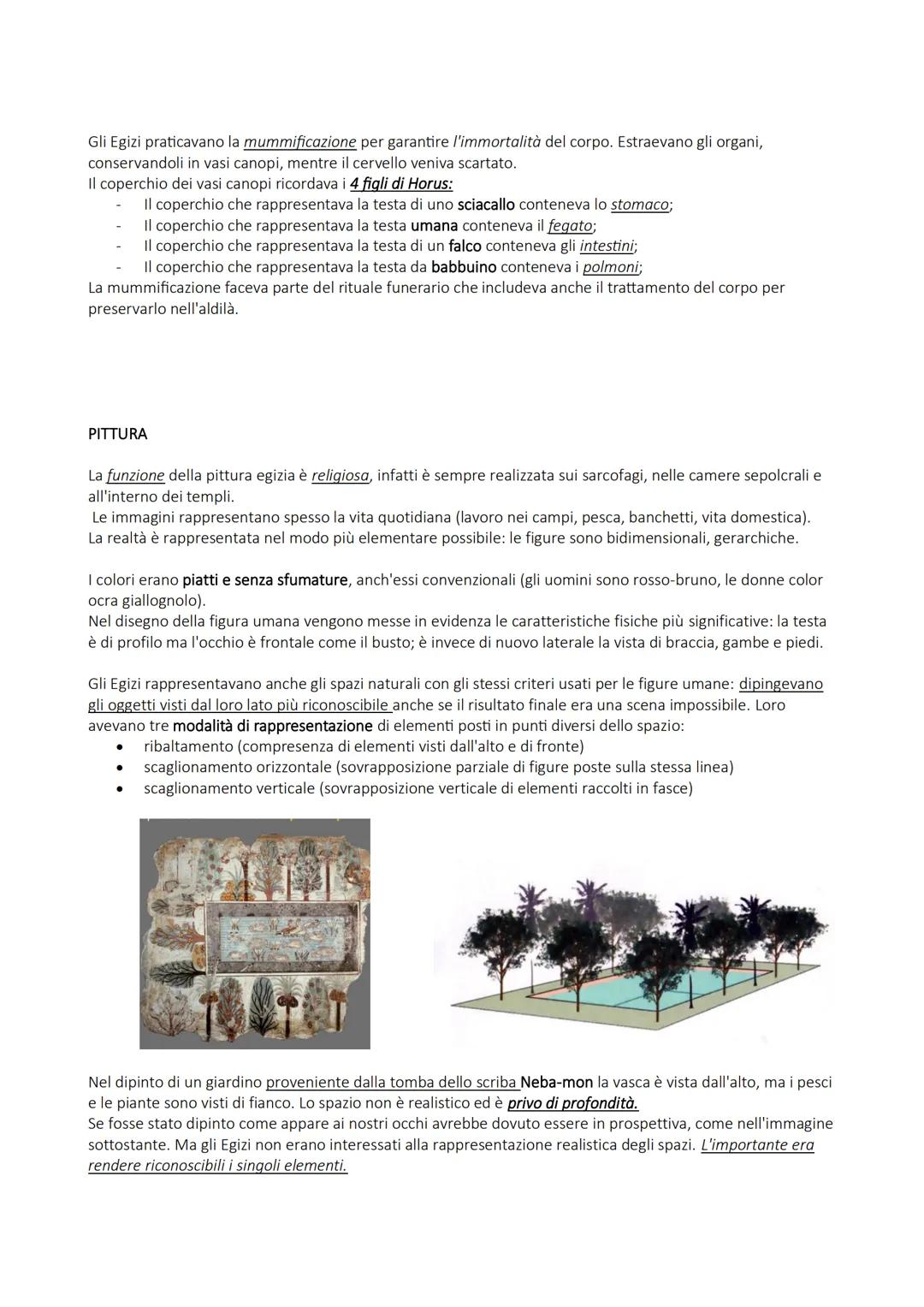 # ARTE EGIZIA
L'arte egizia è un fenomeno unico, che ha avuto una costante evoluzione per circa 3 millenni, mantenendo
caratteristiche dist