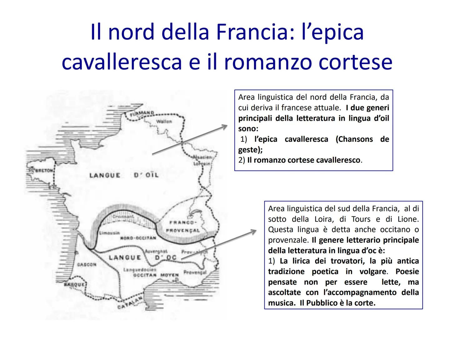 # La Chansons de geste e il romanzo
cortese cavalleresco
XI – XIII secolo # Il nord della Francia: l'epica
cavalleresca e il romanzo cortes