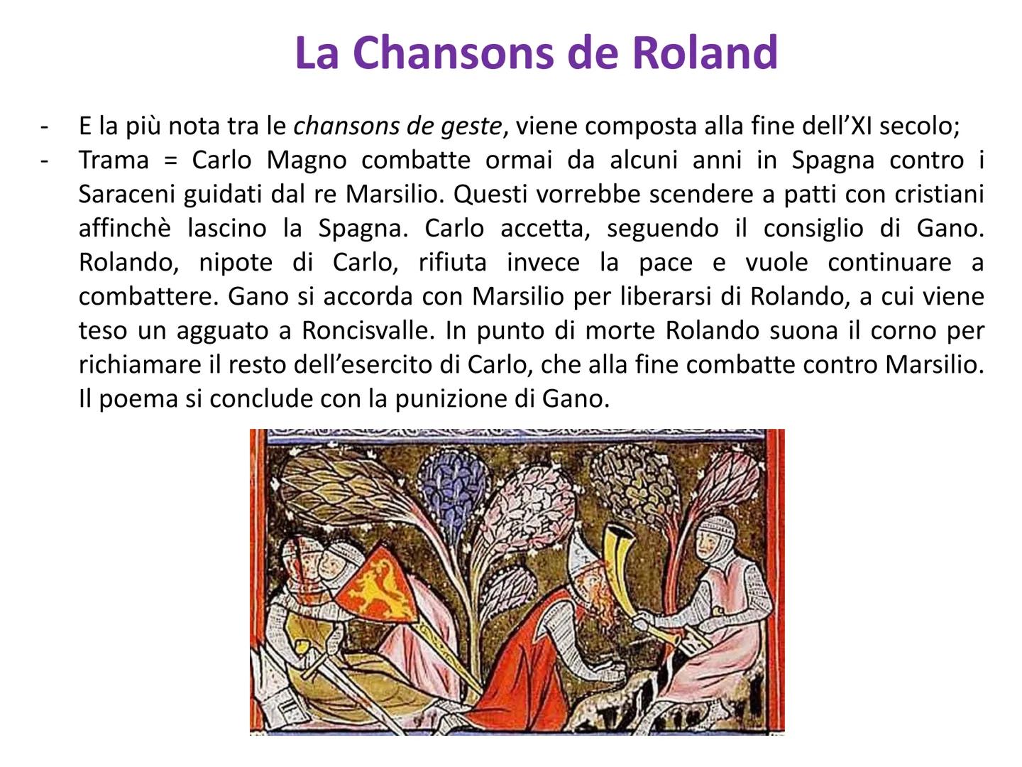 # La Chansons de geste e il romanzo
cortese cavalleresco
XI – XIII secolo # Il nord della Francia: l'epica
cavalleresca e il romanzo cortes