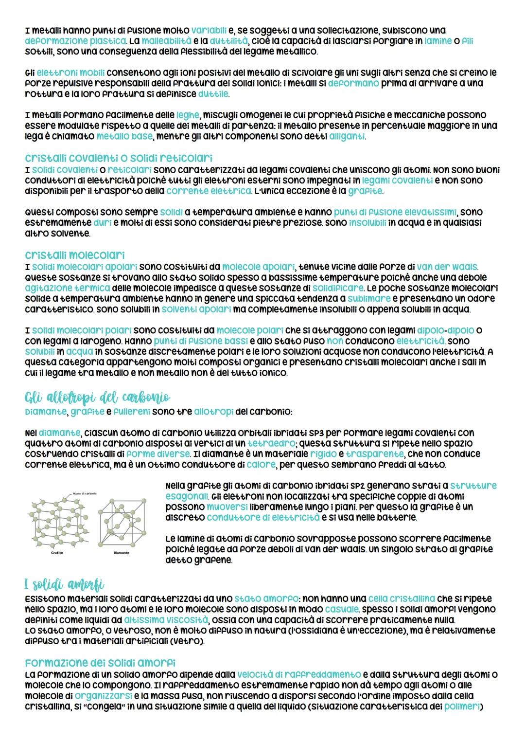# Forze intermolecolari e stati condensati
Le forze intermolecolari
Le interazioni non covalenti o intermolecolari sono le forze che tengo
