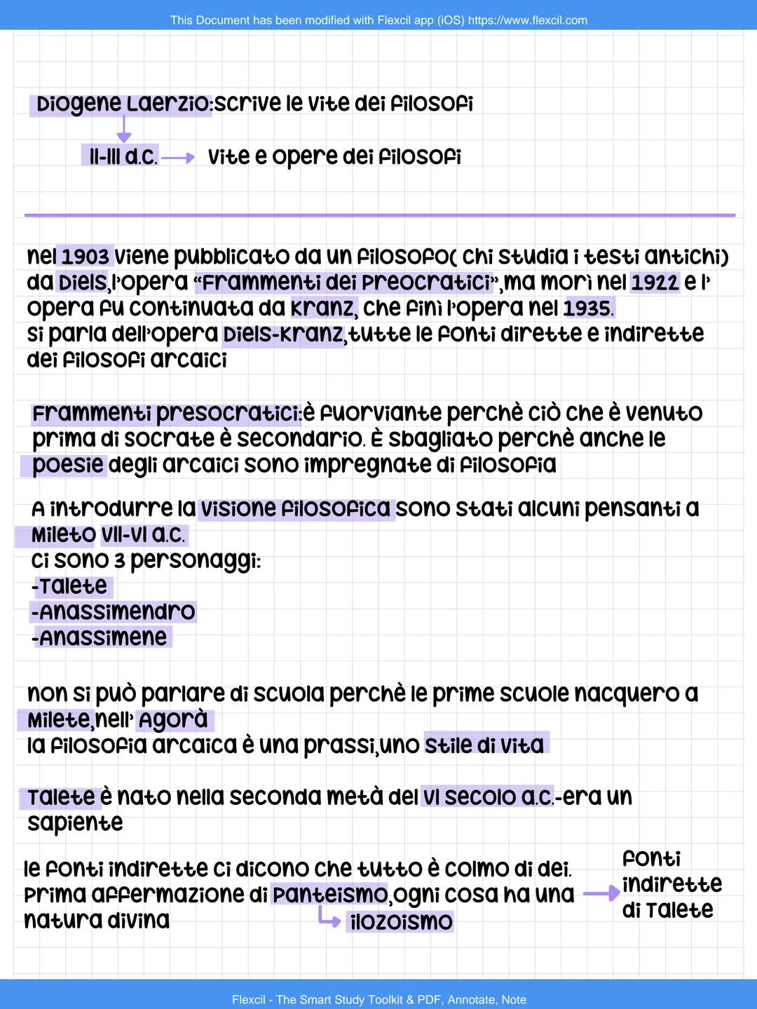 This Document has been modified with Flexcil app (iOS) https://www.flexcil.com
Origini della filosofia
-Filía
-Sofia
La filosofia nasce nell