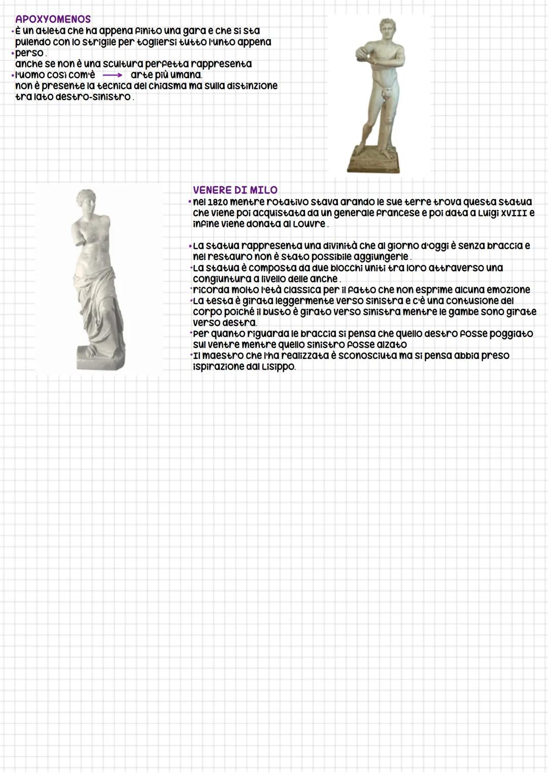 # I greci
- con parte greca si assumono finalità che prima non erano conosciute. L'arte divenne libera espressione
dell'intelletto umano e