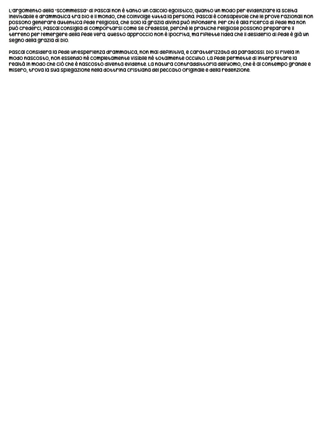 # Pascal
Vita
Blaise Pascal nasce il 29 giugno 1623 a clermont-Ferrand, in Francia, da una famiglia agiata. Dopo la morte della madre nel
1