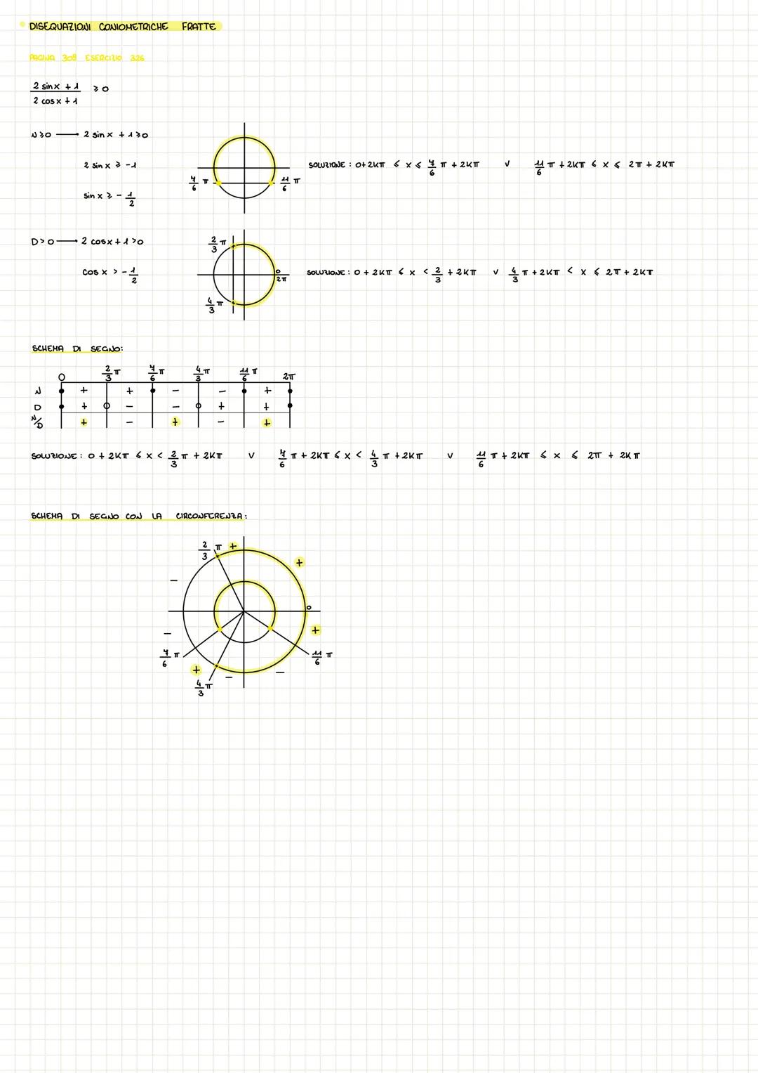 # DISEQUAZIONI CONIOMETRICHE
DISEQUAZIONI CONIOMETRICHE ELEMENTARI
2 sinx + √3 >ㅇ
2 sin x > -13
Gin x > -
ㅠ
1* NETODO: 0+2KTX <+2KT
2