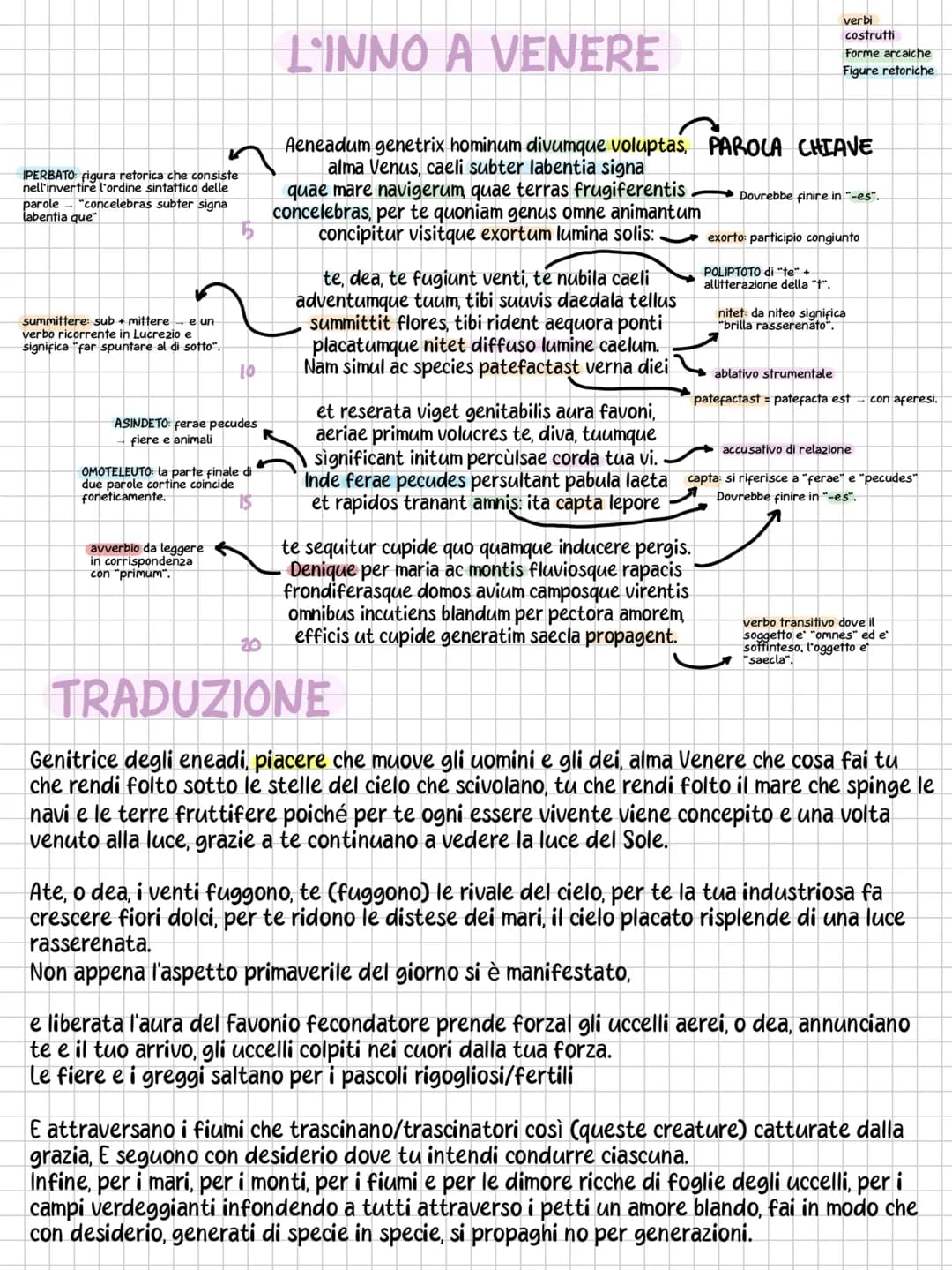 IPERBATO: figura retorica che consiste
nell'invertire l'ordine sintattico delle
parole "concelebras subter signa
labentia que"
summittere: