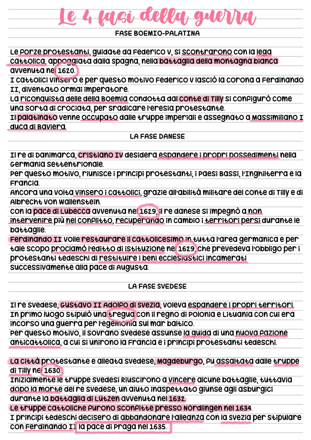 # La guerra dei trentanni
Il 1500 è un secolo di relativa pace, tuttavia all'inizio del 600 in germania scoppia
la guerra dei trentanni, da
