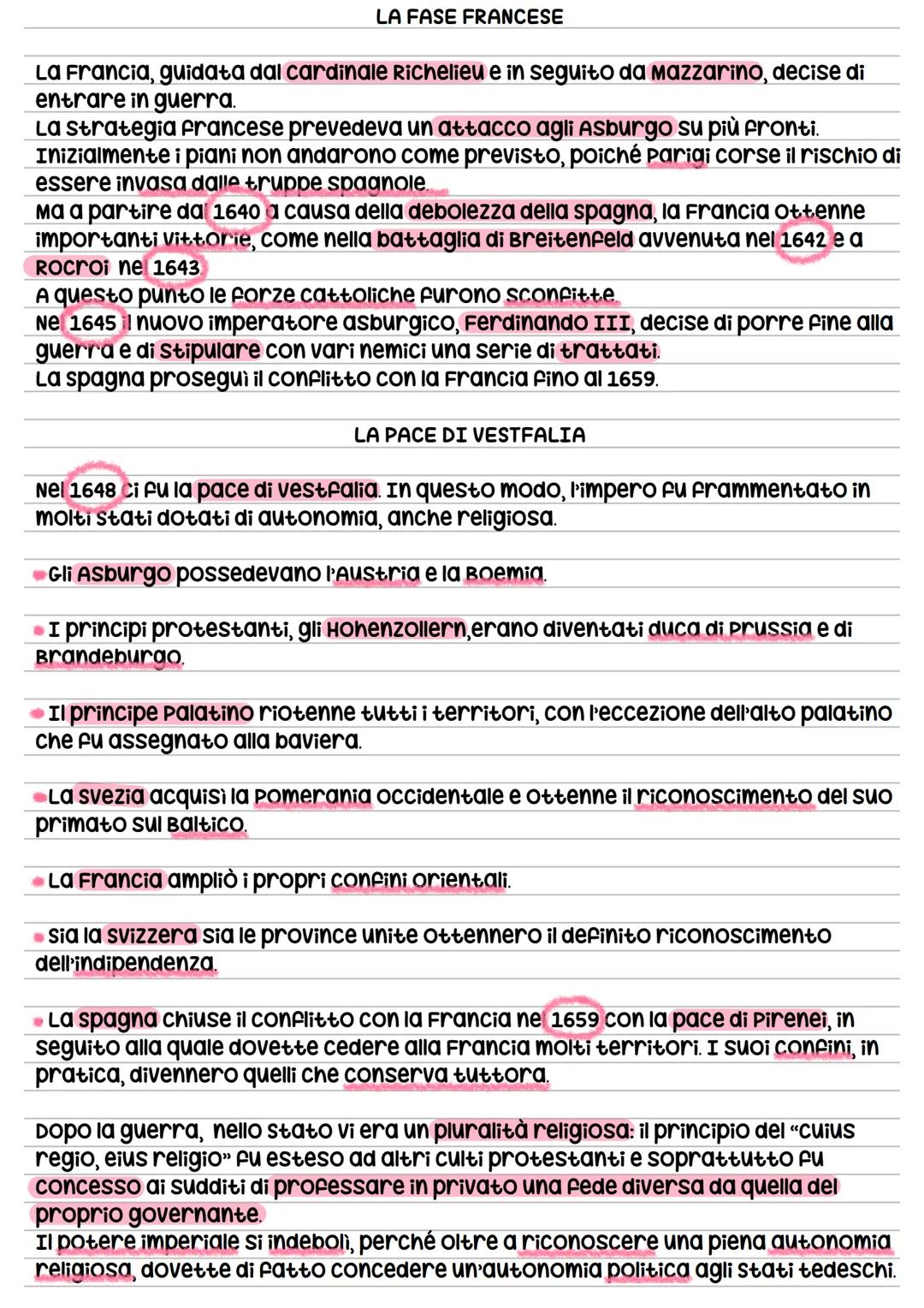 # La guerra dei trentanni
Il 1500 è un secolo di relativa pace, tuttavia all'inizio del 600 in germania scoppia
la guerra dei trentanni, da