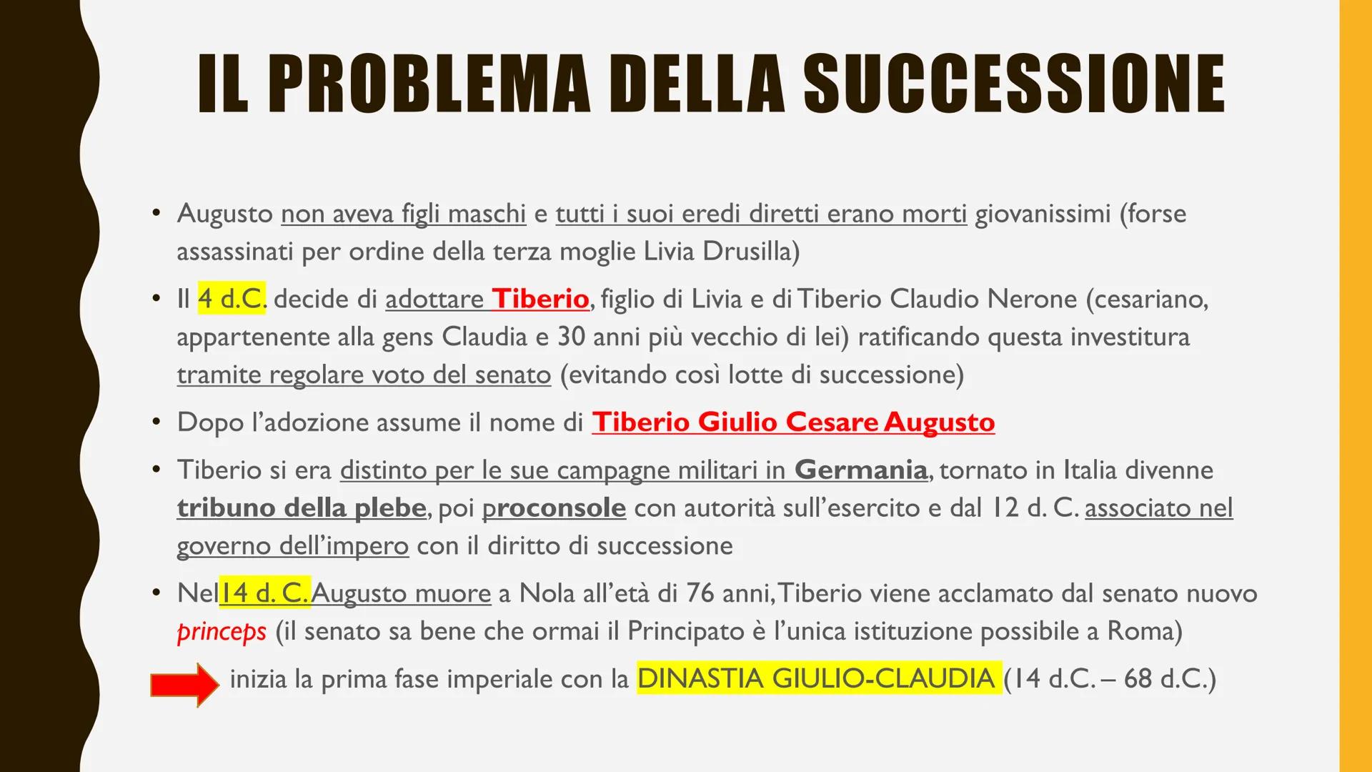 # IL PRINCIPATO DI
# OTTAVIANO
# AUGUSTO
IL PRIMO IMPERATORE DI ROMA # LE CARATTERISTICHE DEL
# PRINCIPATO
Dopo la sconfitta di Marco An