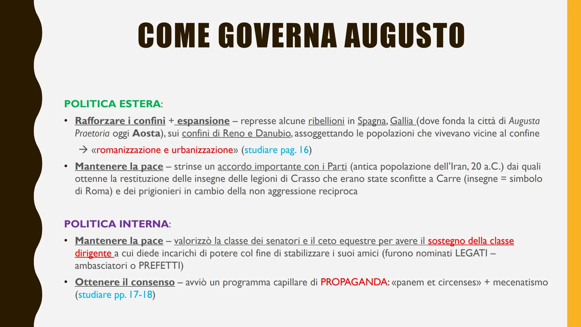 # IL PRINCIPATO DI
# OTTAVIANO
# AUGUSTO
IL PRIMO IMPERATORE DI ROMA # LE CARATTERISTICHE DEL
# PRINCIPATO
Dopo la sconfitta di Marco An