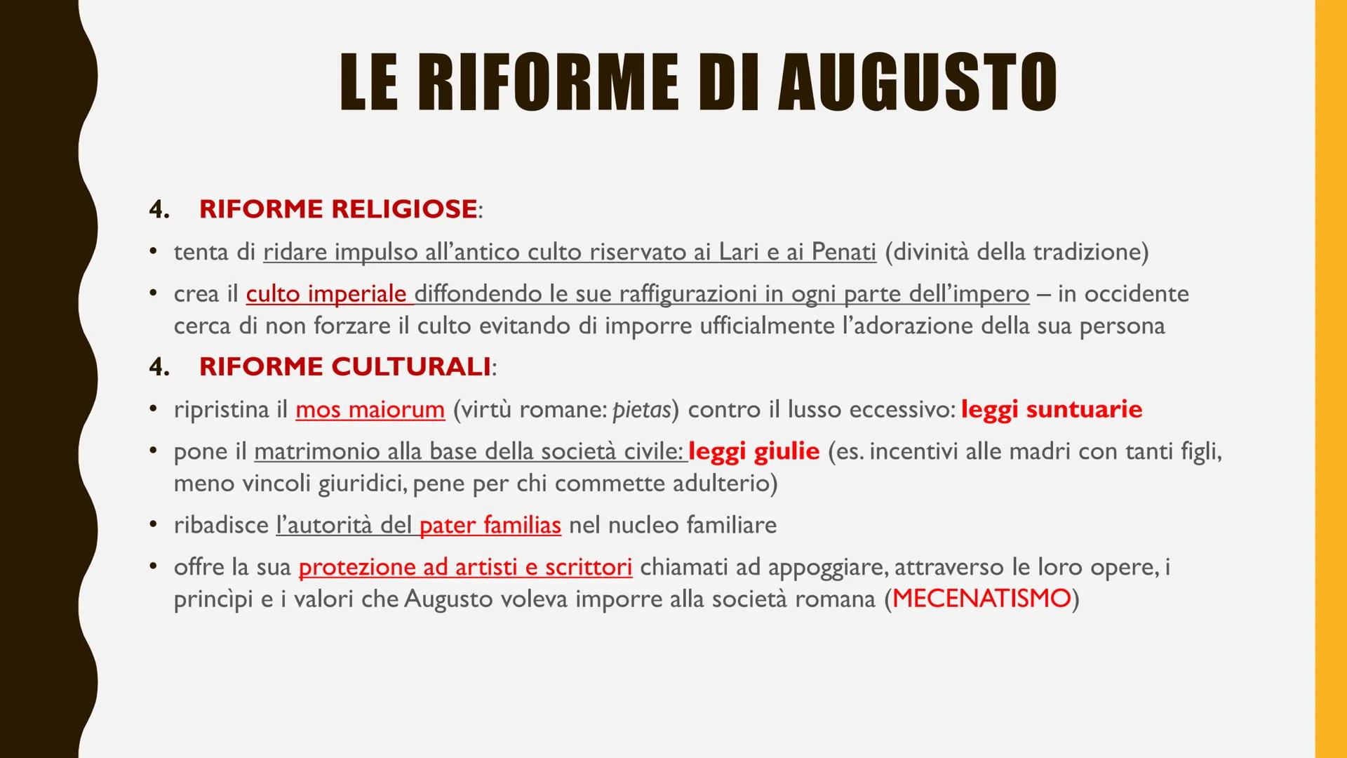 # IL PRINCIPATO DI
# OTTAVIANO
# AUGUSTO
IL PRIMO IMPERATORE DI ROMA # LE CARATTERISTICHE DEL
# PRINCIPATO
Dopo la sconfitta di Marco An
