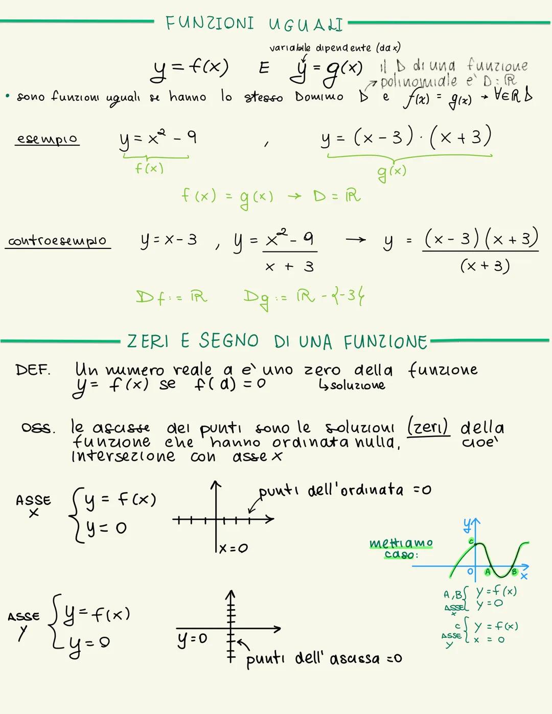 le funzioni
Definizione
una relazione f fra due insiemi A e B è una FUNZIONE se a OGNI
Elemento di A associa UNO E UN SOLO elemento di B.
Es