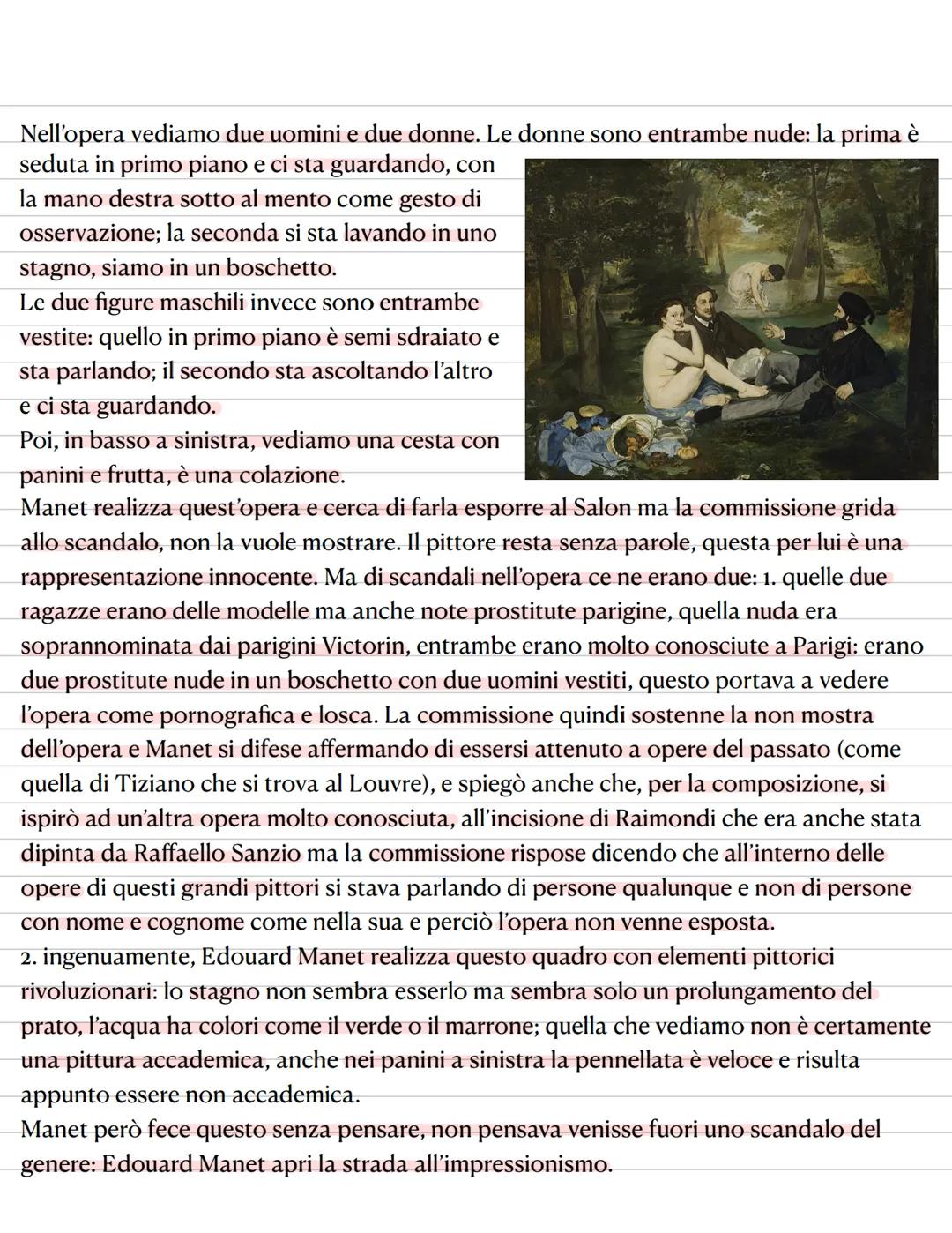# Impressionismo
L'Impressionismo è un movimento artistico nato in Francia nella seconda metà del XIX
secolo, generalmente datato tra il 18