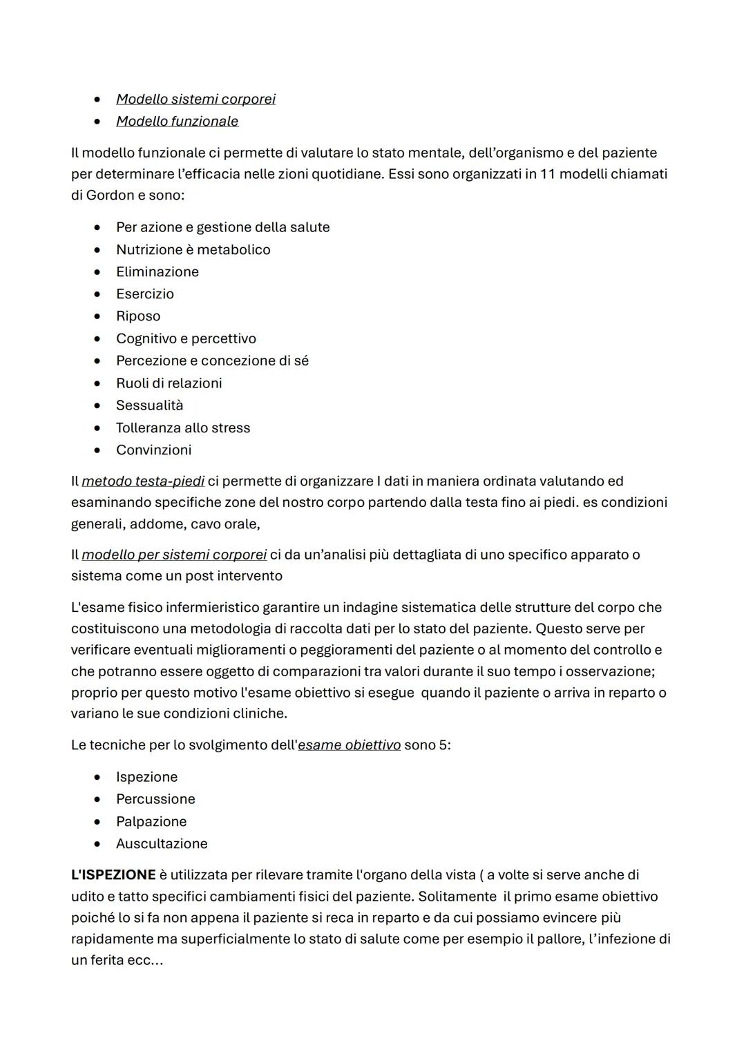 - VALUTAZIONE DI UNO STATO DI SALUTE: SBOBINA
La valutazione di uno stato di salute dipende da:
- Dimensione fisica: che comprende funzio