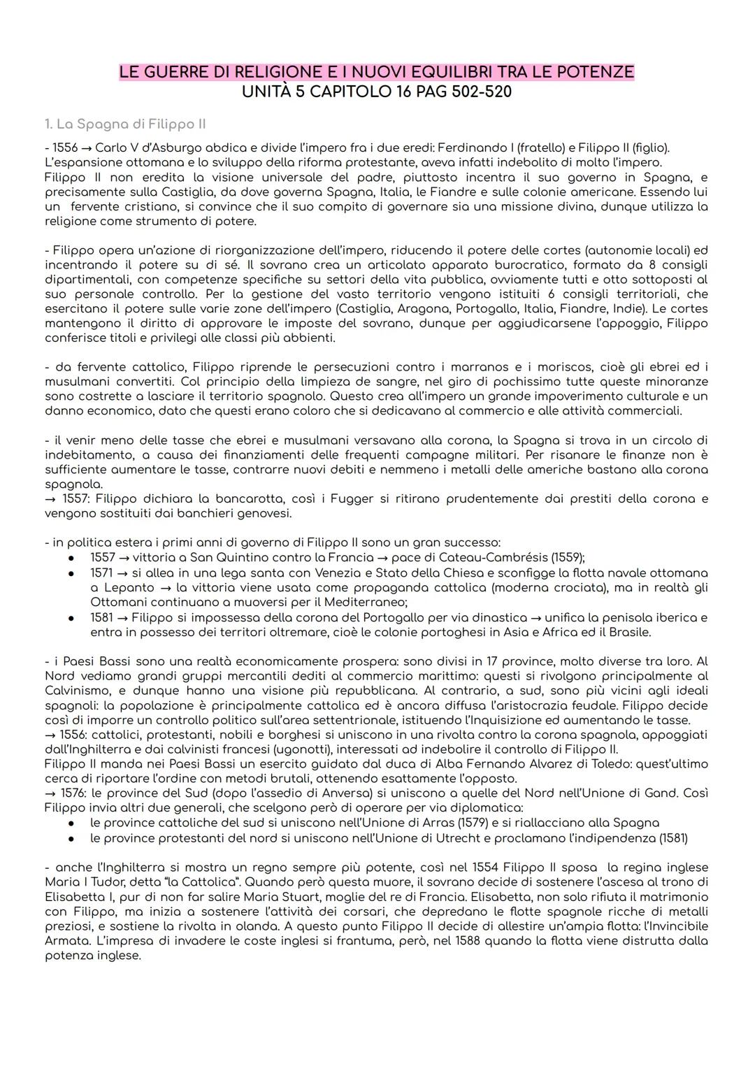 Le guerre di religione, La guerra dei 30 anni, Rivoluzione e Assolutismi