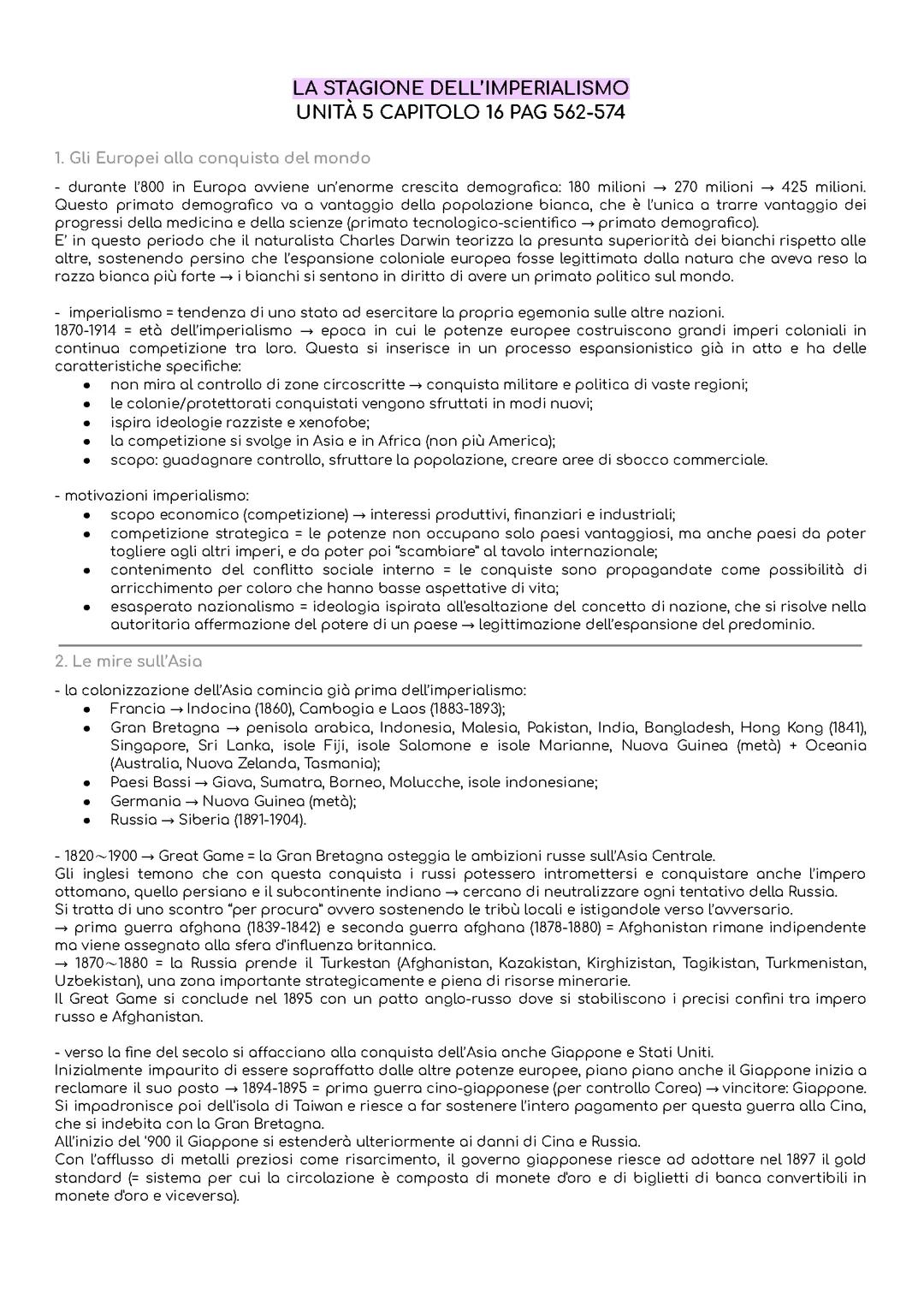 La stagione dell’imperialismo, L'italia della sinistra storica