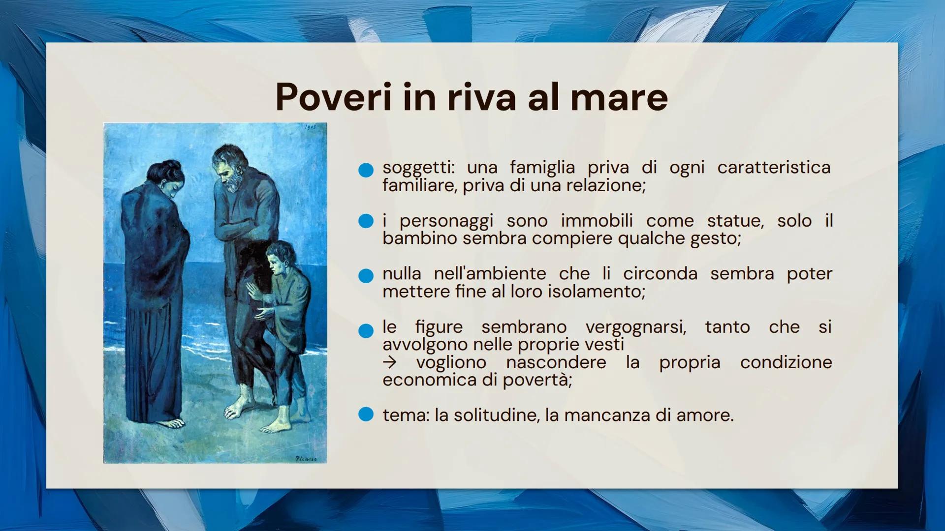 # Pablo
# Picasso
Padova, 24.01.2025
Alessia Galiazzo - 5A Indice
이
Pablo Picasso
02
Periodo Blu
03
Periodo Rosa
04
Cubismo
05
Cubis