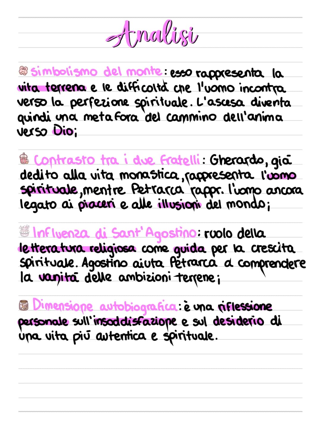 Ascesa al monte ventoso
↓
Lettera autobiografica
inserita nelle Epistolae
Familiares
↓
racconta la scalata
del Monte Ventoso,
vetta situata