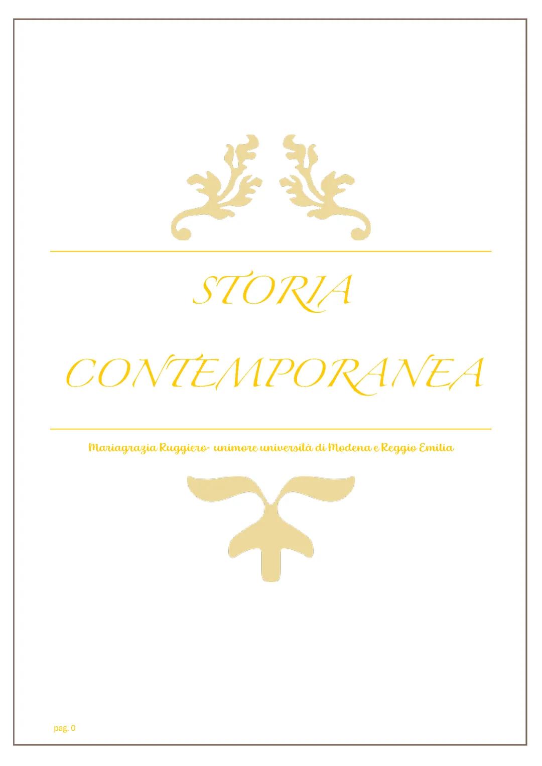 storia contemporanea