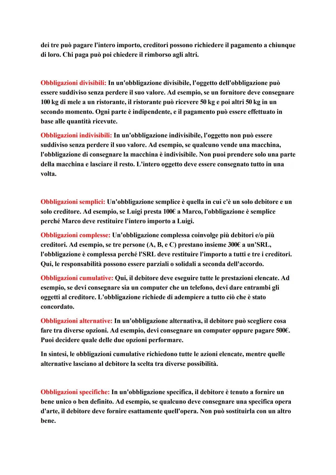 # Le obbligazioni
Le obbligazioni sono rapporti giuridici che collegano un creditore e un debitore. Il
creditore ha il diritto di esigere u
